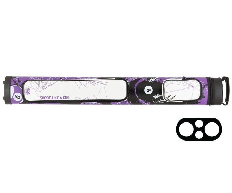 APA APACX22G "Shoot Like A Girl" 2 Butt X 2 Shaft Hard Case W/ Backpack Straps - Image 3