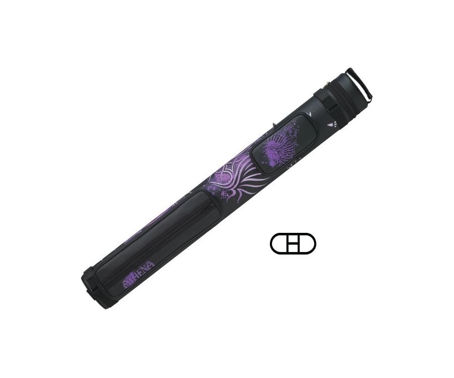 Athena Purple Tribal Heart 2 Butt 2 Shaft Hard Case