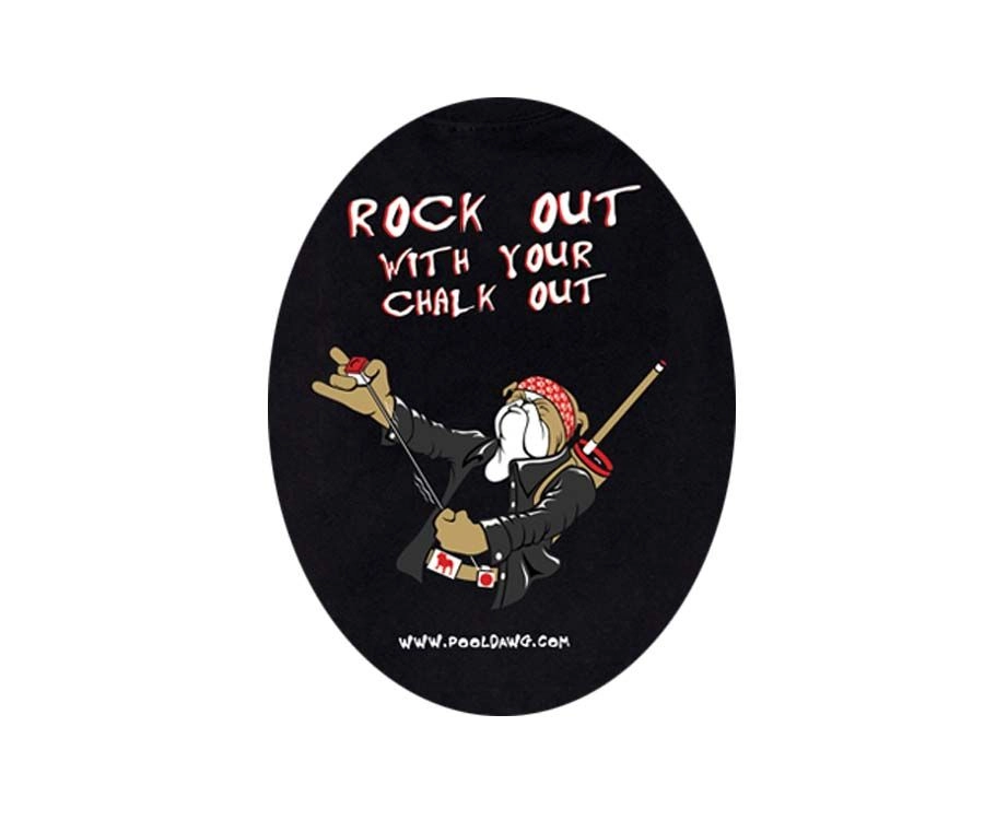 PoolDawg Rock Out With Your Chalk Out T-Shirt - Image 2