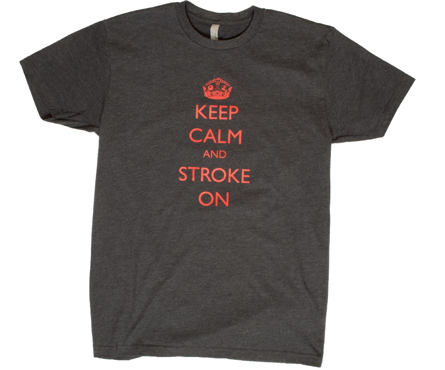 Keep Calm And Stroke On - Mens - Charcoal