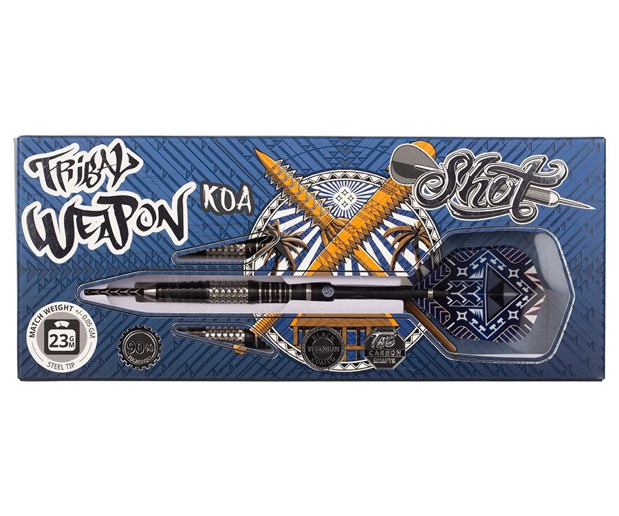 Tribal Weapon Koa Steel Tip Dart Set - Image 3