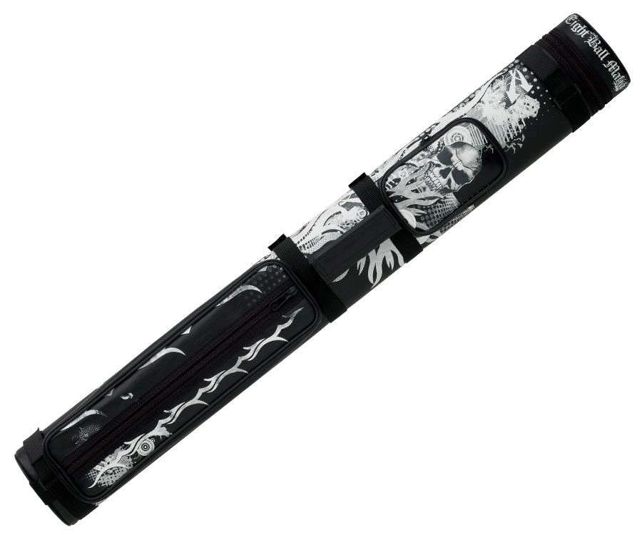 Eight Ball Mafia Skulls And Flames 2 Butt 2 Shaft Hard Case