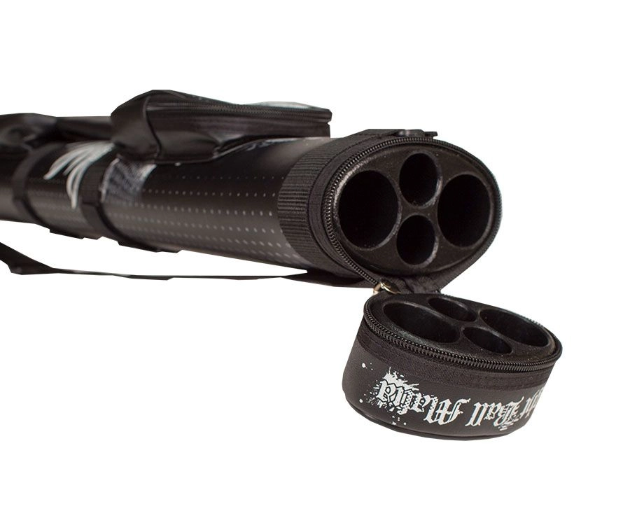 Eight Ball Mafia Skulls And Flames 2 Butt 2 Shaft Hard Case - Image 2