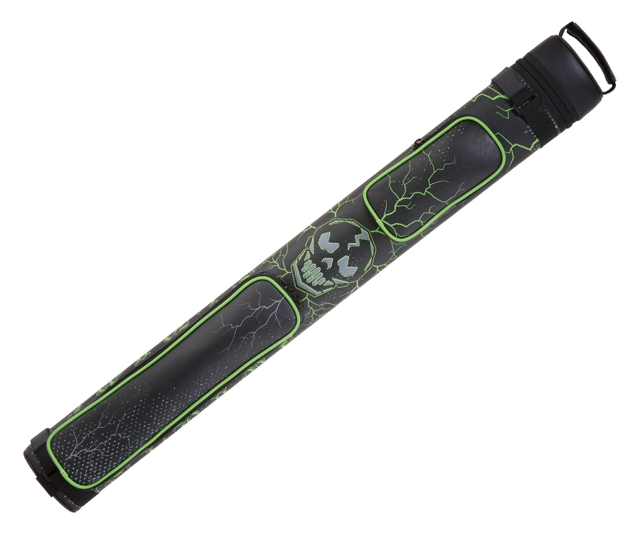 Eight Ball Mafia EBMC22K Green Skull 2 Butt 2 Shaft Hard Case - Image 2