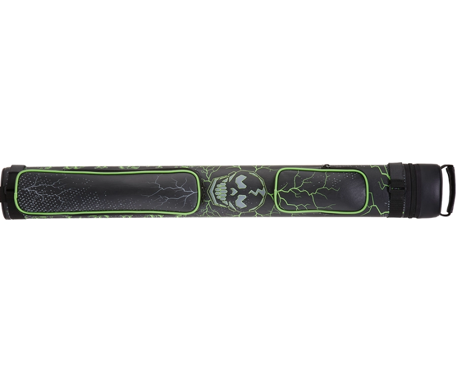 Eight Ball Mafia EBMC22K Green Skull 2 Butt 2 Shaft Hard Case