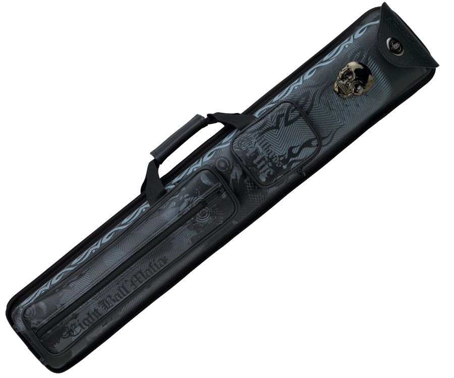 Eight Ball Mafia Metal Skull 3 Butt 5 Shaft Hard Case