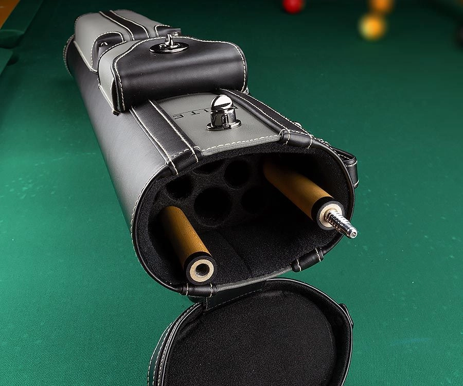 Elite 3x7 Vintage Leather Cue Case Chestnut - Image 4