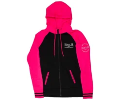 Hustlin USA Women's Pink Zip Up Hoodie