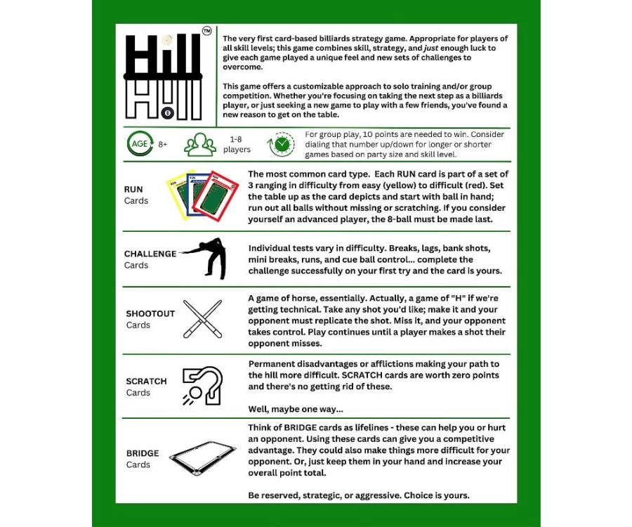 Hill Hill - A Card-Based Billiards Strategy Game - Image 2
