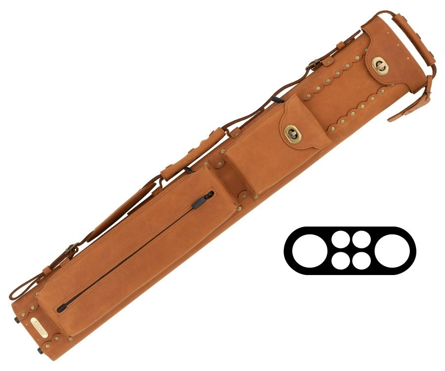 Instroke Buffalo 2 Butt 4 Shaft Leather Case