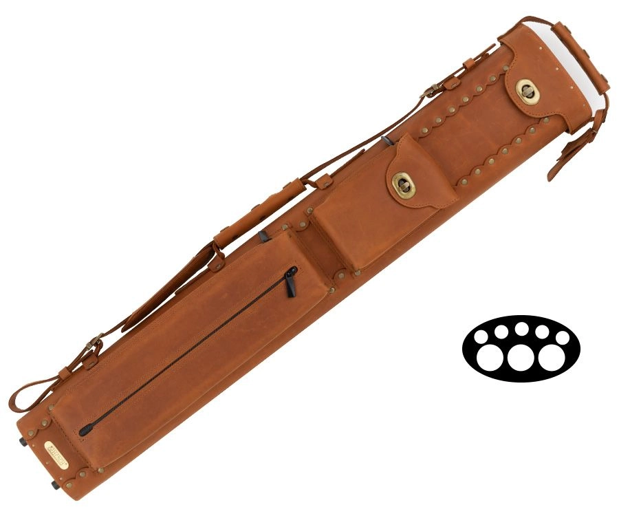 Instroke Buffalo 3 Butt 5 Shaft Leather Case
