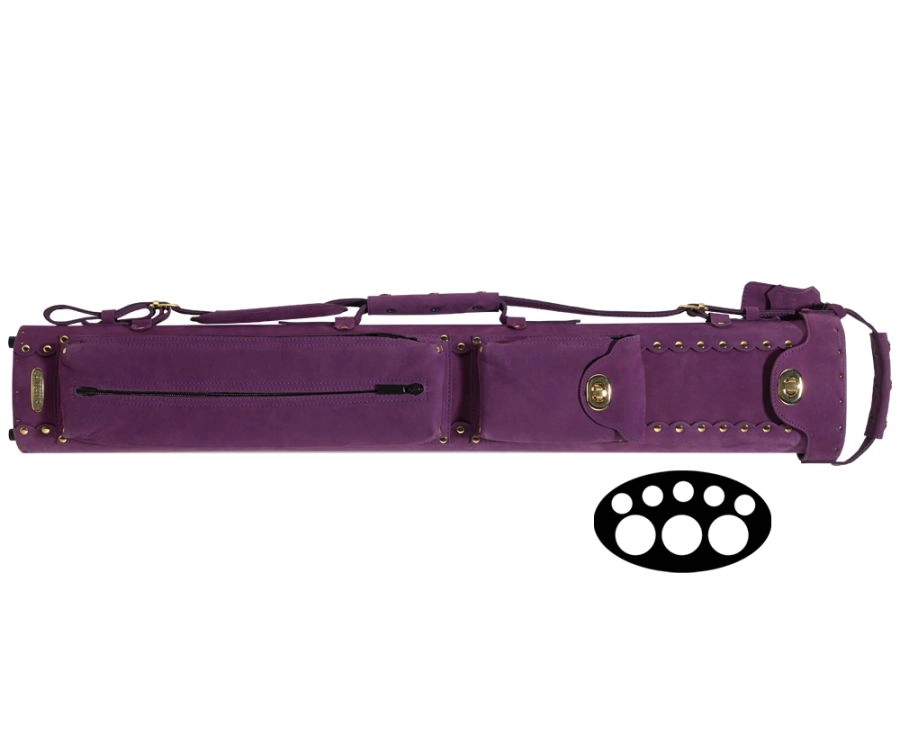 Instroke Suede 3 Butt 5 Shaft Leather Case