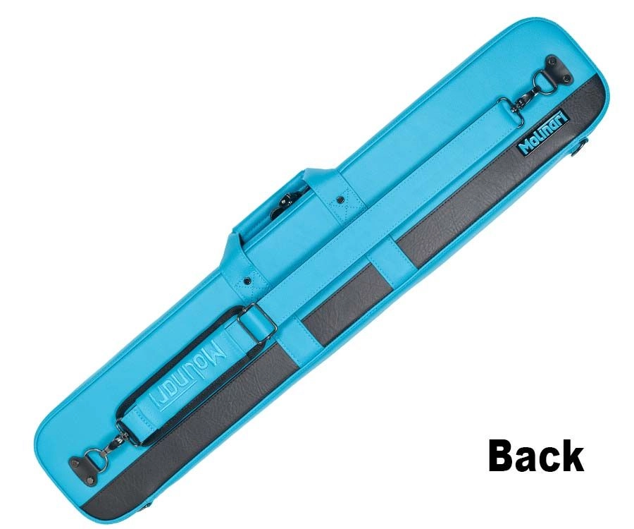 Molinari 3 Butt 6 Shaft Cyan/Black Flat Cue Case - Image 3