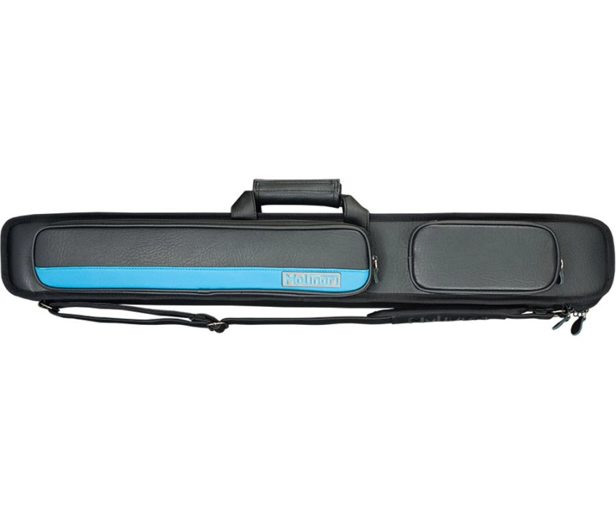 Molinari 2 Butt 4 Shaft Black/Cyan Hybrid Cue Case - Image 2