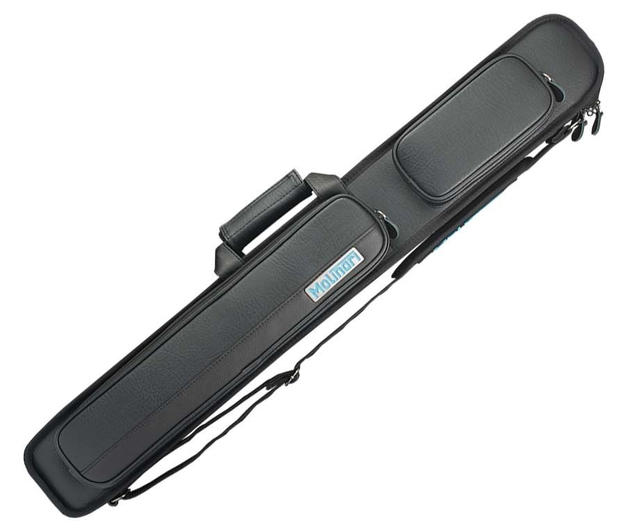 Molinari 2 Butt 4 Shaft Black Hybrid Cue Case - Image 2