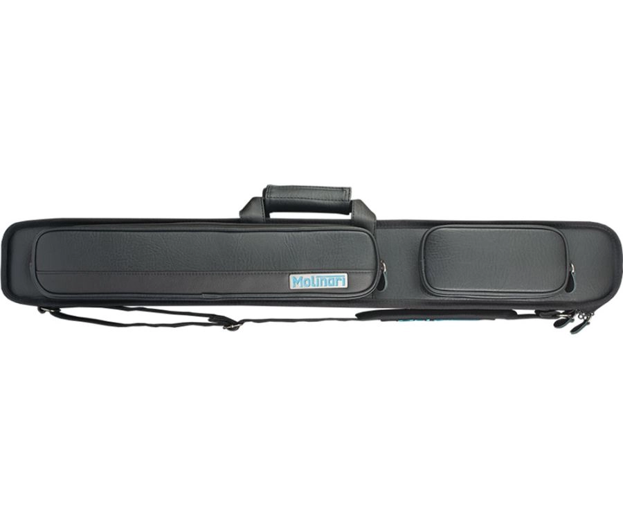 Molinari 2 Butt 4 Shaft Black Hybrid Cue Case