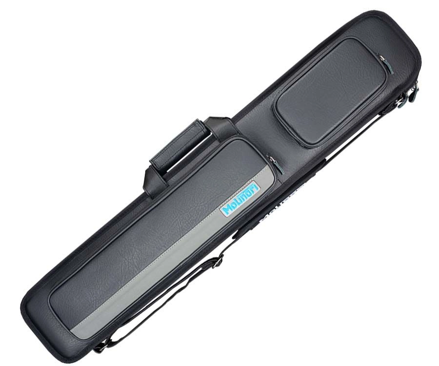 Molinari 3 Butt 6 Shaft Black/Grey Hybrid Cue Case - Image 2