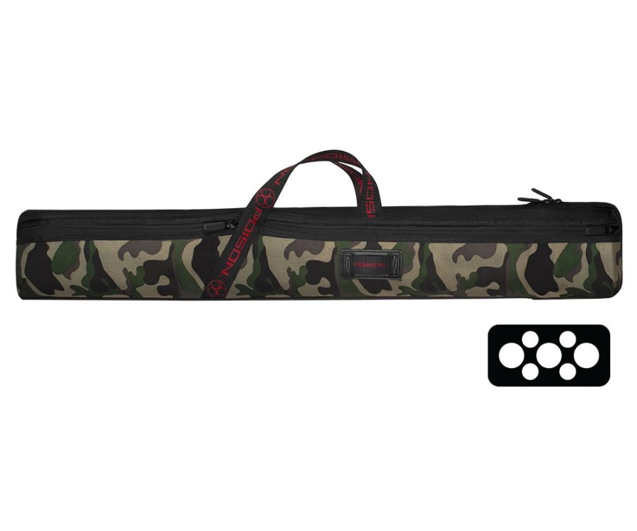 Poison Covert Camo 3 Butt 4 Shaft Hard Case
