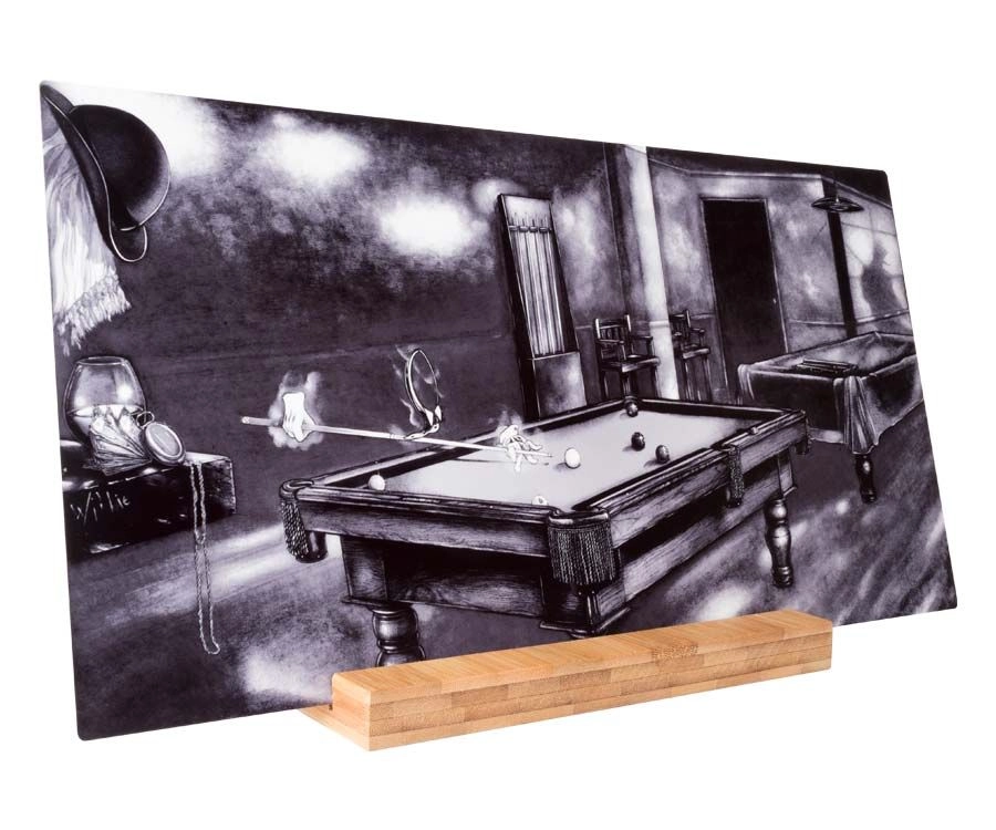 "Phantom Of The Game" Shelf Art With Display - Black And White - Image 2