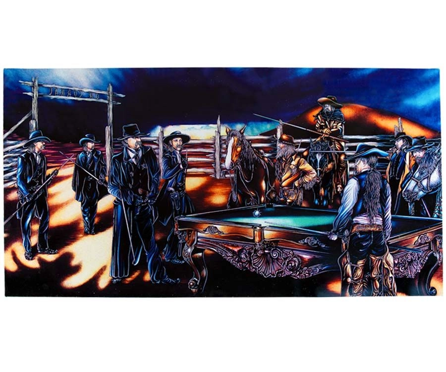 "Shoot Out" Floating Wall Art (30" X 15.75") - Rich Color - Image 4