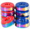 Shuffleboard Rainbow Titanium Top Weights Set