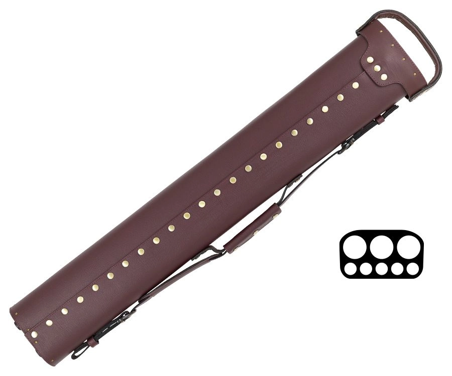 Tango Angus Burgundy 3 Butt 5 Shaft Hard Case - Image 2
