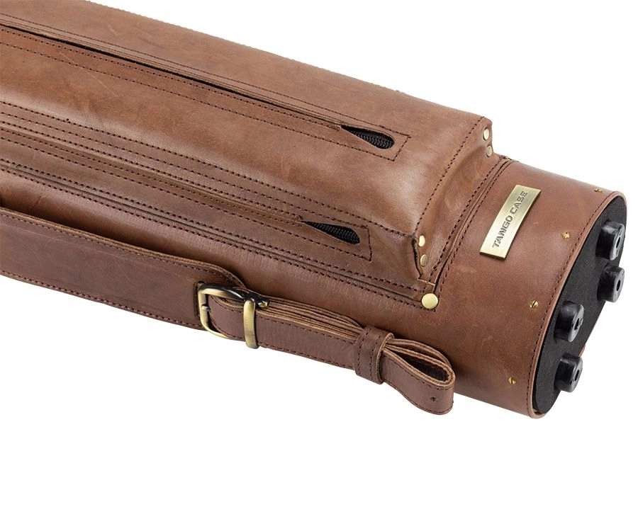 Tango Pampa Chestnut 3 Butt 5 Shaft Leather Cue Case - Image 4