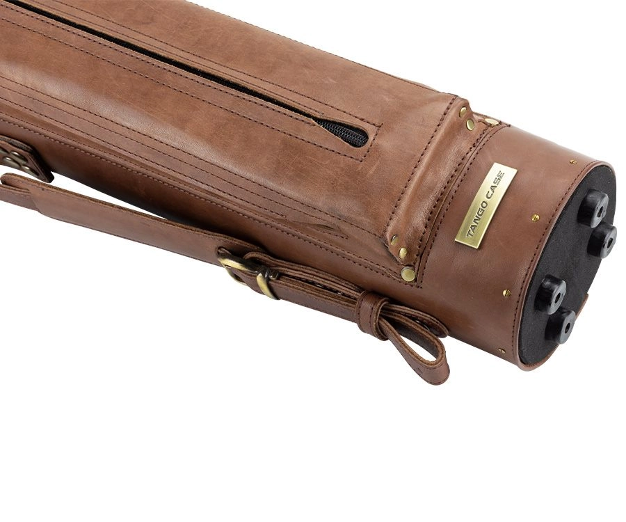 Tango Pampa Chestnut 3 Butt 6 Shaft Leather Cue Case - Image 4