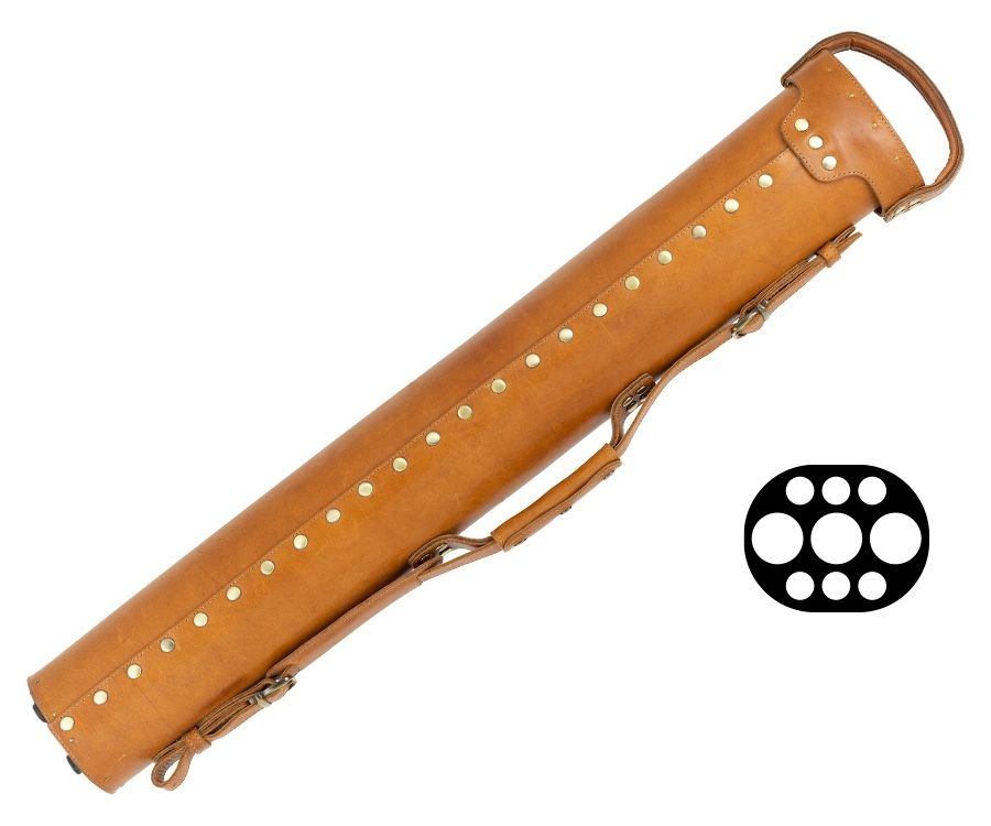 Tango Pampa Tan 3 Butt 6 Shaft Leather Cue Case - Image 2
