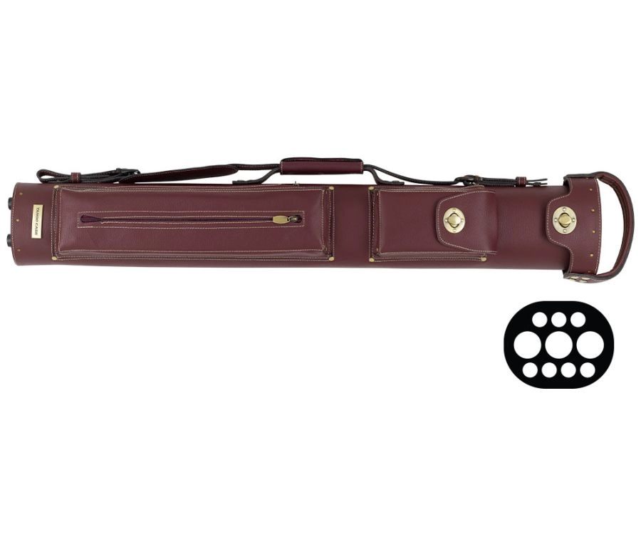 Tango Zorzal Burgundy 3 Butt 7 Shaft Hard Case