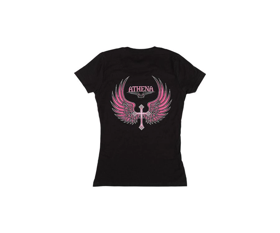 Athena Logo Black T-Shirt - Image 3